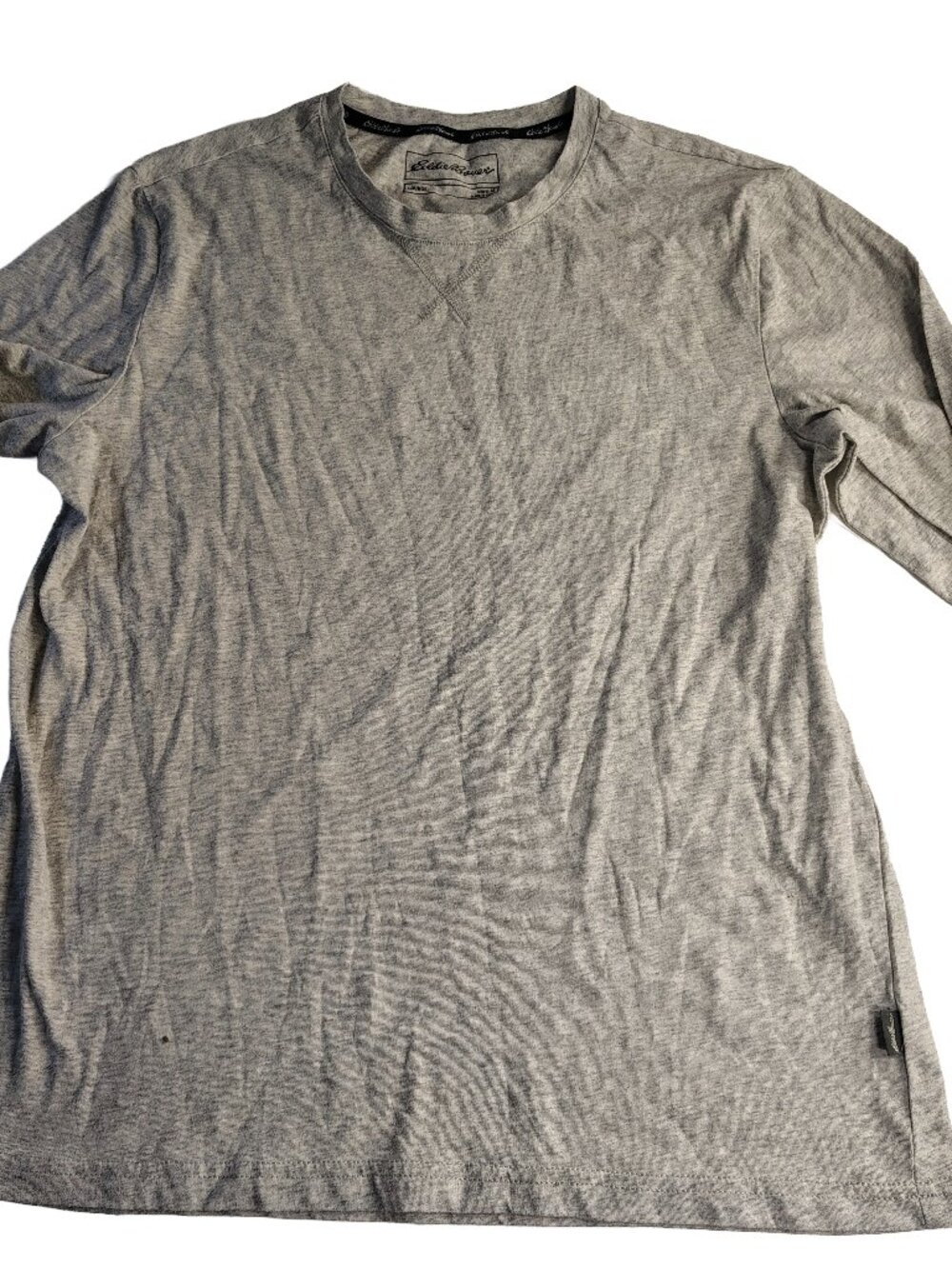 Men's Medium Gray Long Sleeve Eddie Bauer Lounge Shirt